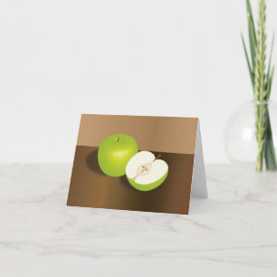 Green Apfel und ein halbes Stillleben Karte