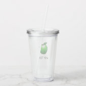 Green Apple Acrylic Tumbler Acryltrinkbecher (Rückseite)