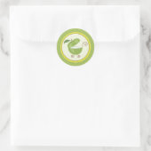 Green Apple Baby Carriage Envelope/Gefälligkeitsau Runder Aufkleber (Tasche)