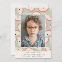 Green Apple Boy Kindergarten Foto Abschluss