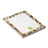 Green Apple Giraffe Teacher Notizblock (angewinkelt)