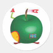 Green Apple House Stickers (Vorderseite)