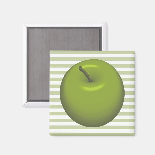Green Apple Magnet (Vorderseite/Rückseite)