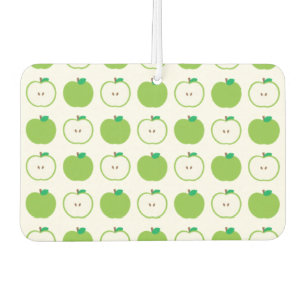 Green Apple Muster Car Air Freshener Autolufterfrischer