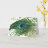 Green Apple Peacock Sill Life Karte (Gelbe Blume)