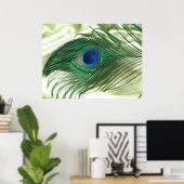 Green Apple Peacock Sill Life Poster (Heimbüro)