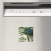 Green Apple Peacock Sill Life Save the Date Magnet (In Situ (Geschirrspüler))
