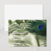 Green Apple Peacock Sill Life UAWG RSVP Karte (Vorne/Hinten)