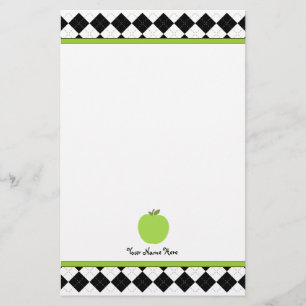 Green Apple Personalisiert Teacher von Black Raute Briefpapier