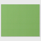 Green Apple Polka Dot Muster Geschenkpapier (Flach)