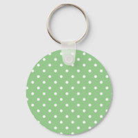 Green Apple Polka Dot Schlüsselanhänger