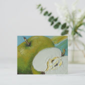 Green Apple Post Card Postkarte (Stehend Vorderseite)