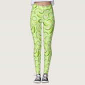 Green Apple Slice Pattern Leggings (Vorderseite)