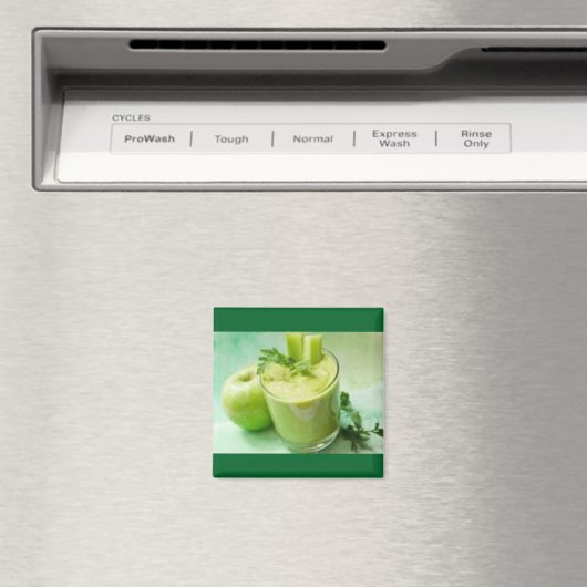 Green Apple Smoothie Magnet (In Situ (Geschirrspüler))