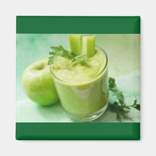 Green Apple Smoothie Magnet (Vorne)