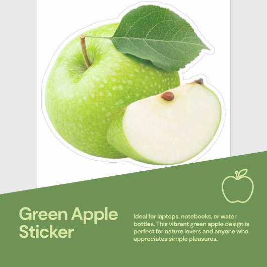 Green Apple Sticker 🍏