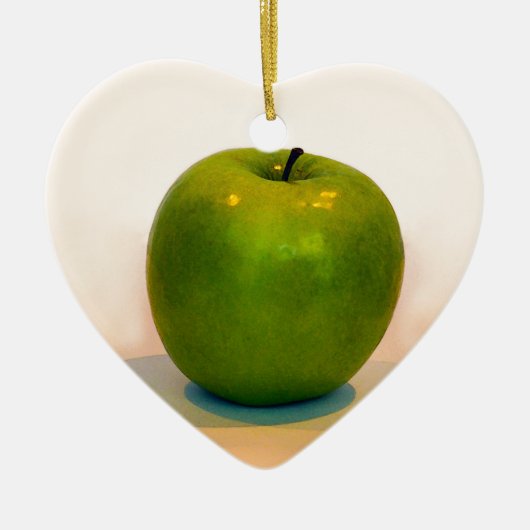 Green Apple Trio Keramik Ornament (Vorne)
