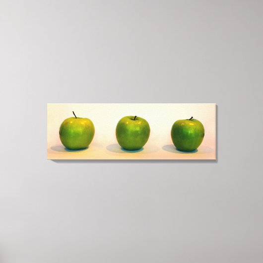 Green Apple Trio Leinwanddruck (Vorderseite)
