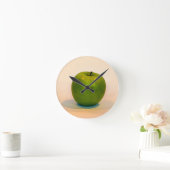 Green Apple Trio Runde Wanduhr (Zuhause)