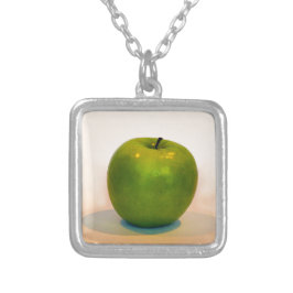 Green Apple Trio Versilberte Kette