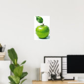 Green Apple Wall Art Poster (Heimbüro)