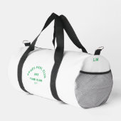 Green Après PKBL Club Wappen Monogram Pickleball Duffle Bag (Rechte Ecke)