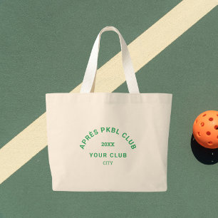 Green Après PKBL Club Wappen Pickleball Jumbo Stoffbeutel