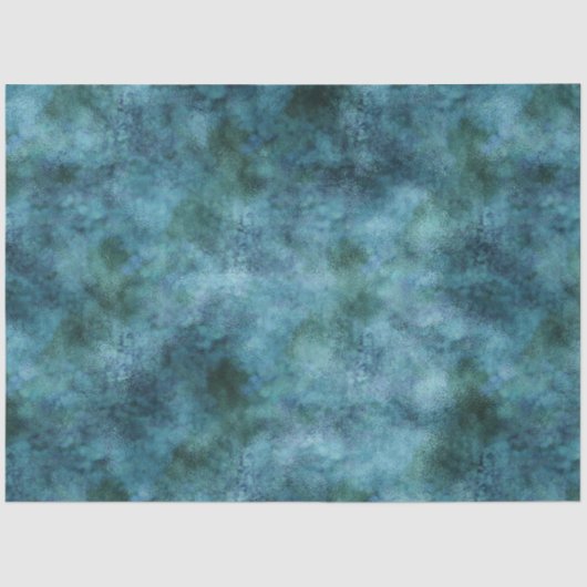 Green Aquamarin Aqua Blue Earth Marbor Abstrakt Seidenpapier (Vorderseite)