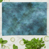 Green Aquamarin Aqua Blue Earth Ocean Marble Abstr Geschirrtuch (Gefaltet)