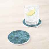 Green Aquamarin Aqua Blue Earth Ocean Marble Abstr Getränkeuntersetzer (Seite)