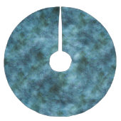 Green Aquamarin Aqua Blue Earth Ocean Marble Abstr Polyester Weihnachtsbaumdecke (Vorderseite)