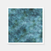 Green Aquamarin Aqua Blue Earth Ocean Marble Abstr Serviette (Vorderseite)