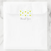 Green Aquamarin Confetti Wedding Danke Stickers (Tasche)