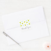 Green Aquamarin Confetti Wedding Danke Stickers (Umschlag)