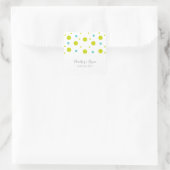 Green Aquamarin Confetti Wedding Stickers (Tasche)