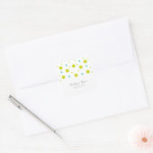 Green Aquamarin Confetti Wedding Stickers (Umschlag)