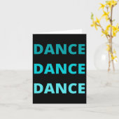 Green Aquamarin Dance Dance Dance Karte (Gelbe Blume)
