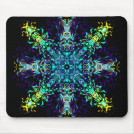 Green Aquamarin Psychedelic Bohemisch Mandala Mousepad