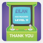 Green Arcade Gamer danken Ihnen Sticker (Vorderseite)