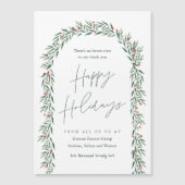 Green Arch Business Holiday Magnetkarte (Vorderseite)