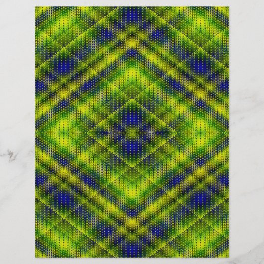 Green Argyle Bulk Scrapbook Paper Pages Flyer (Vorne)