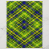 Green Argyle Bulk Scrapbook Paper Pages Flyer (Hinten)
