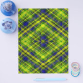 Green Argyle Bulk Scrapbook Paper Pages Flyer (Einzeln)