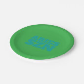 Green Aries SZN Cool Pappteller (Schrägansicht)