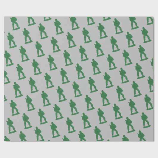 Green Army Men Pattern Geschenkpapier (Flach)