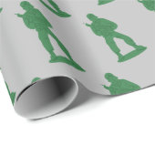 Green Army Men Pattern Geschenkpapier (Rolleneckpunkt)