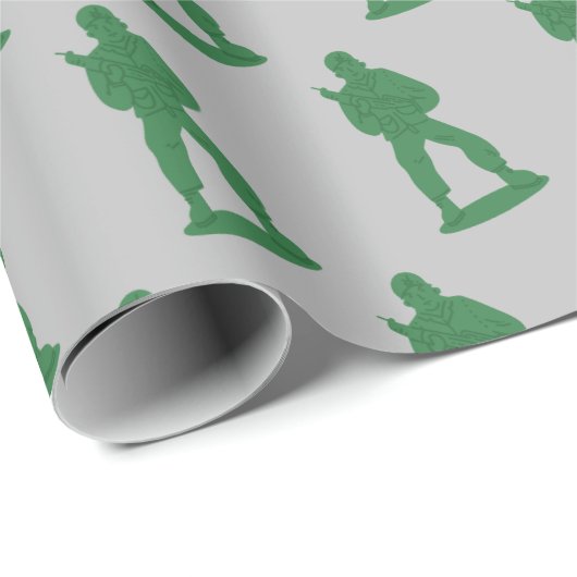 Green Army Men Pattern Geschenkpapier (Rolleneckpunkt)