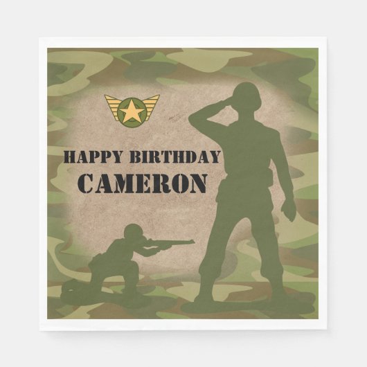 Green Army Men Todiers Serviette (Vorderseite)