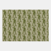 Green Army Men Trio Geschenkpapier Set (Vorderseite)