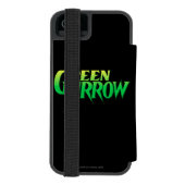 Green Arrow-Logo 3 Incipio iPhone Geldbeutel-Hülle (Folio Rückseite)